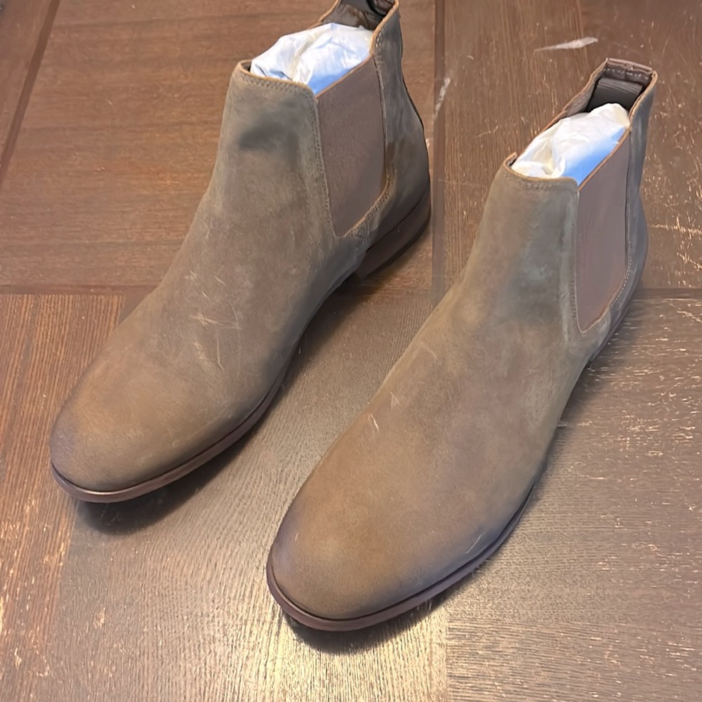 Chelsea boot- Shoe the Bear SZ 11 NIB. Tan - Suede